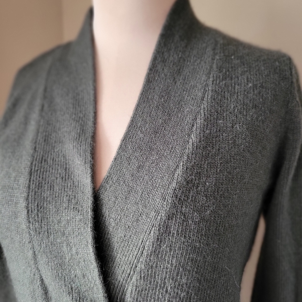 Carole Little Olive Green Single Button Cardigan Women's Size Small - Picture 6 of 10